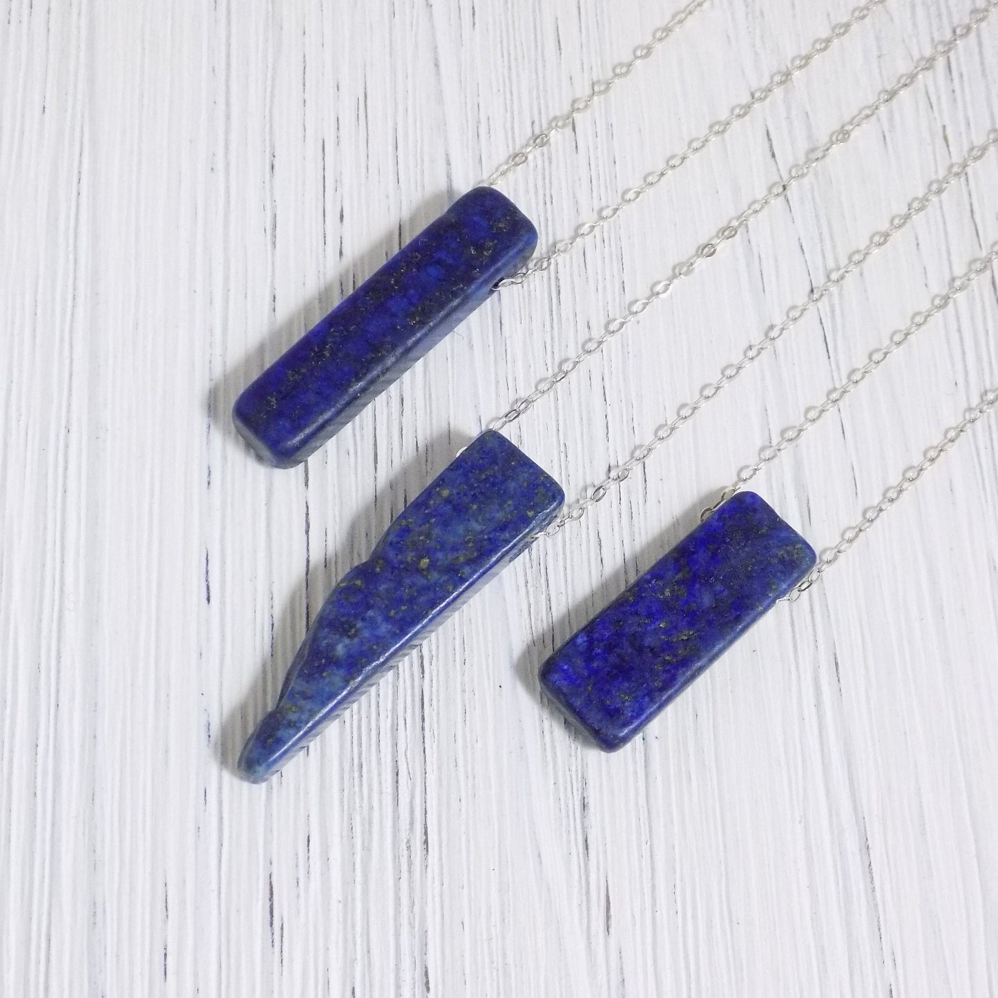 Lapis Necklace, Lapis Lazuli Necklace, Blue Stone Necklace, Gold OR Silver Layering Necklace, Large Pendant Necklace, Mom Gift Women, K1-37