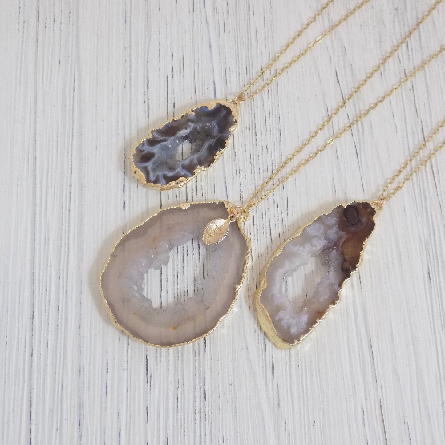 Unique Gifts For Women - Geode Necklace