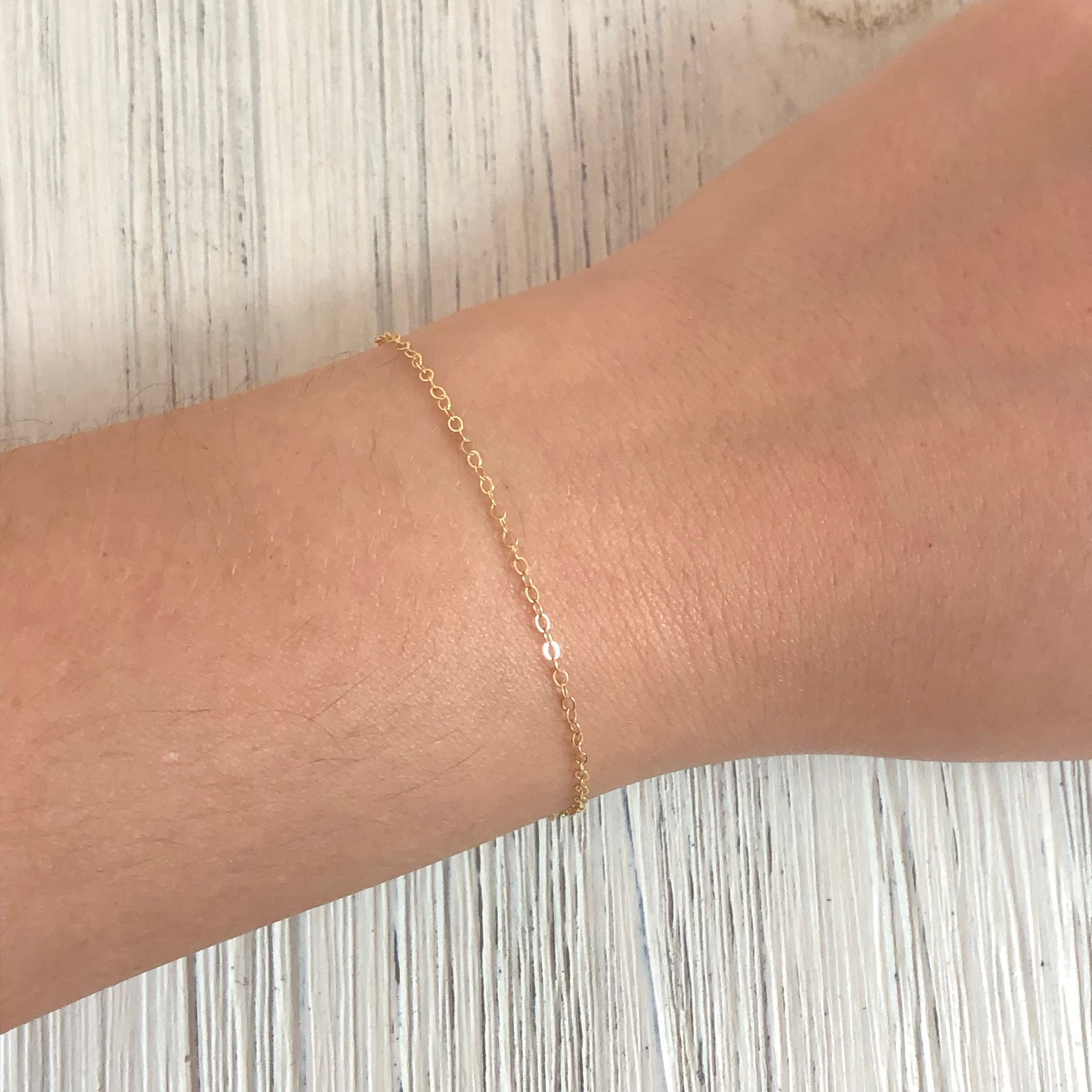 14K Gold Delicate Bracelet - Dainty Bracelet - 14K Gold Bracelet shops