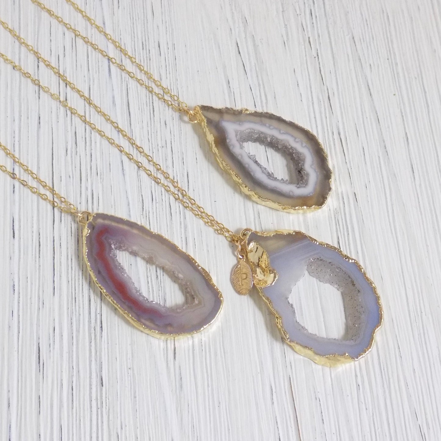 Unique Gifts For Women - Geode Necklace