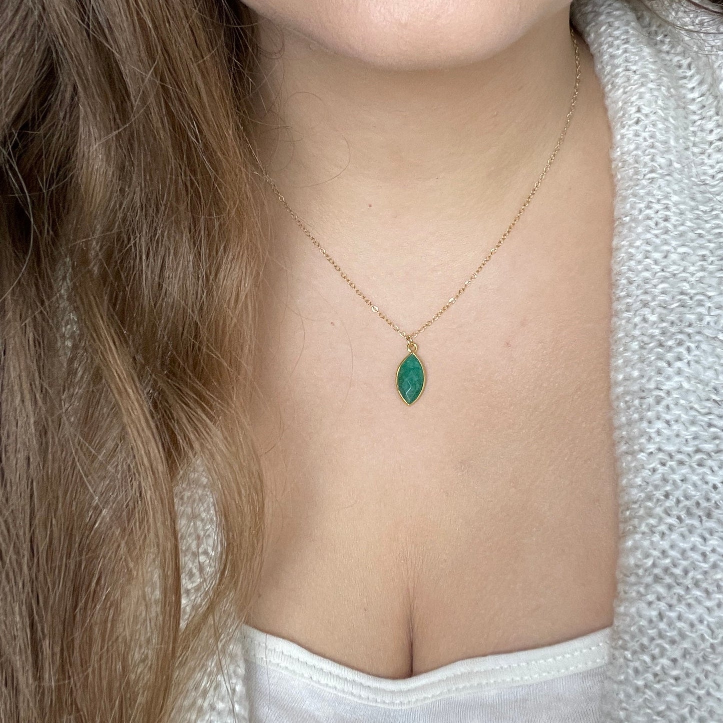 Personalized Gifts For Mom - Emerald Necklace