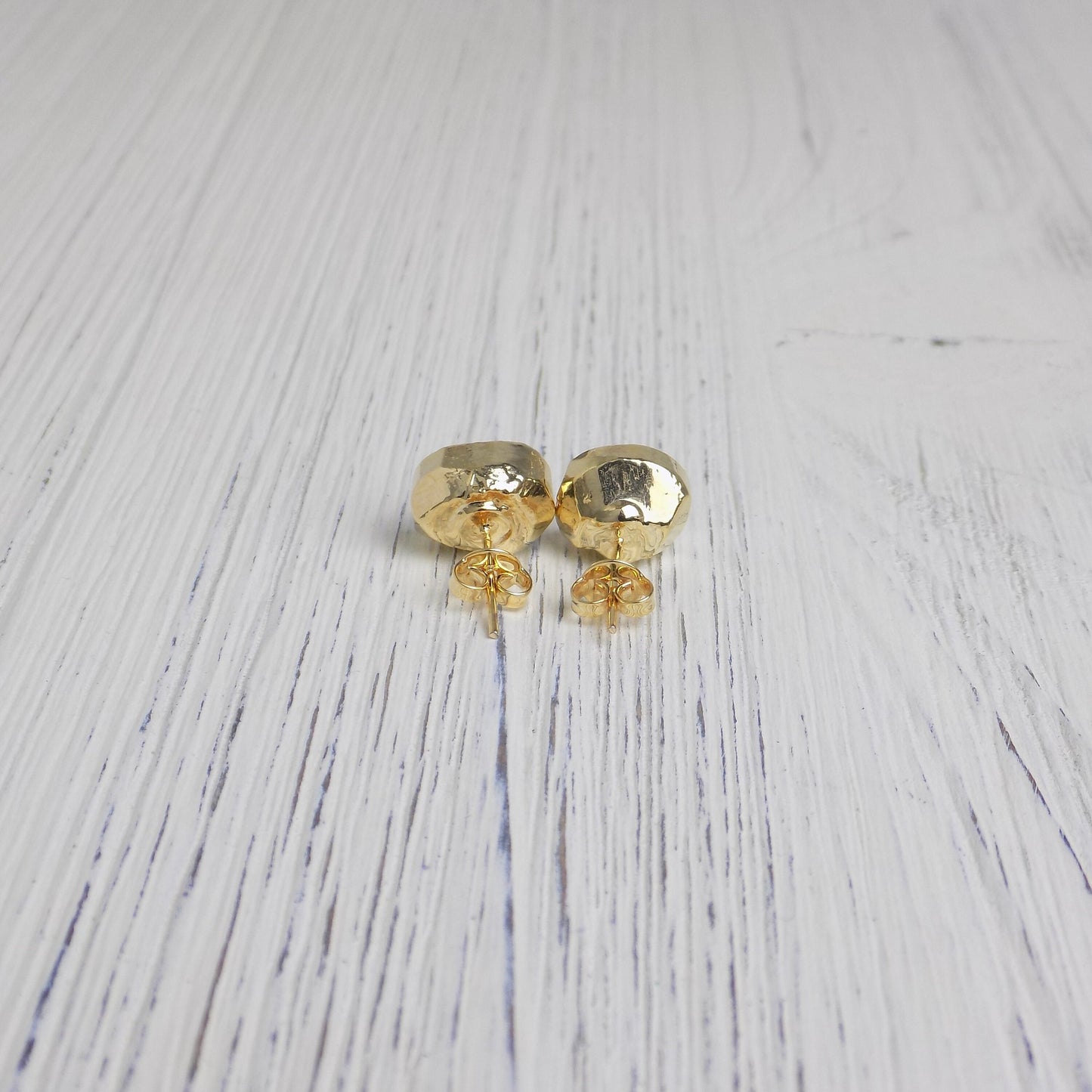 Gray Crystal Earrings Studs Gold, Geode Earrings, Real Druzy Stud Earring Small, Bridesmaid Gift, G14-174