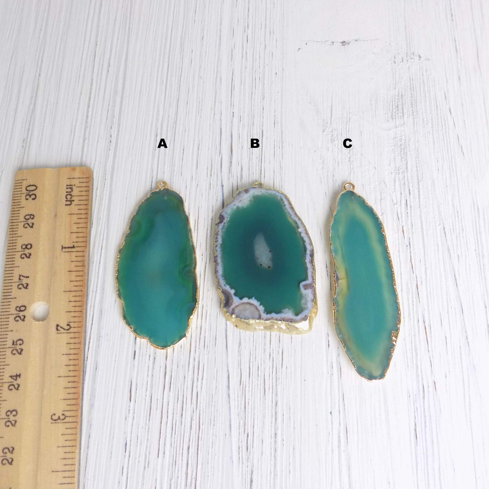 Agate Necklace, Green Agate, Slice Agate Pendant, Sliced Agate, Geode Necklace, Gold Layering, Boho, Unique Mothers Day Gift Women G13-256
