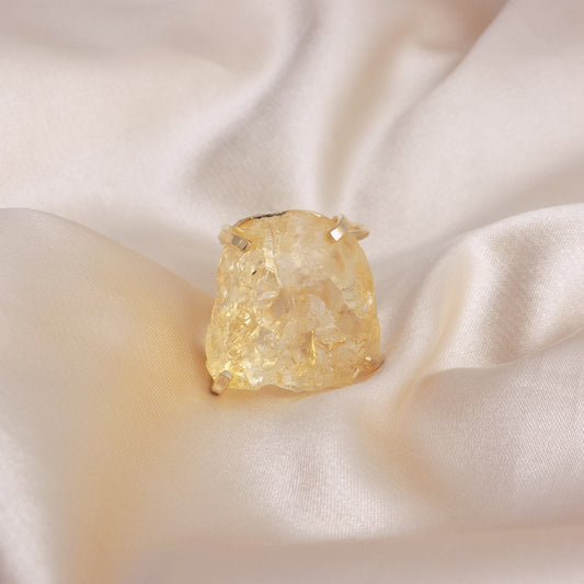 Unique Gifts - Raw Citrine Ring