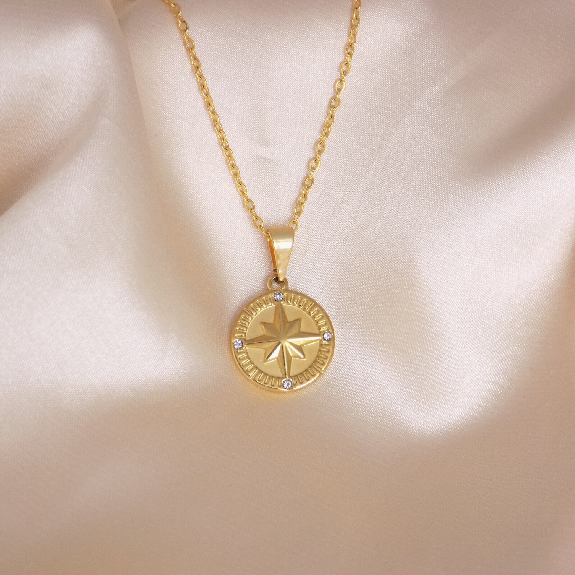 Northstar Necklace Gold, Star Burst Necklace, Gifts For Her, M7-378