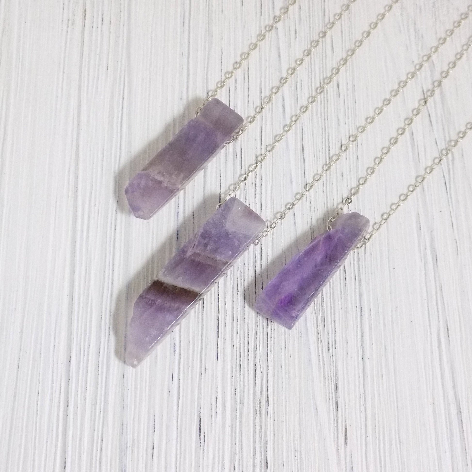 Unique Amethyst Necklace - Raw Amethyst Necklace