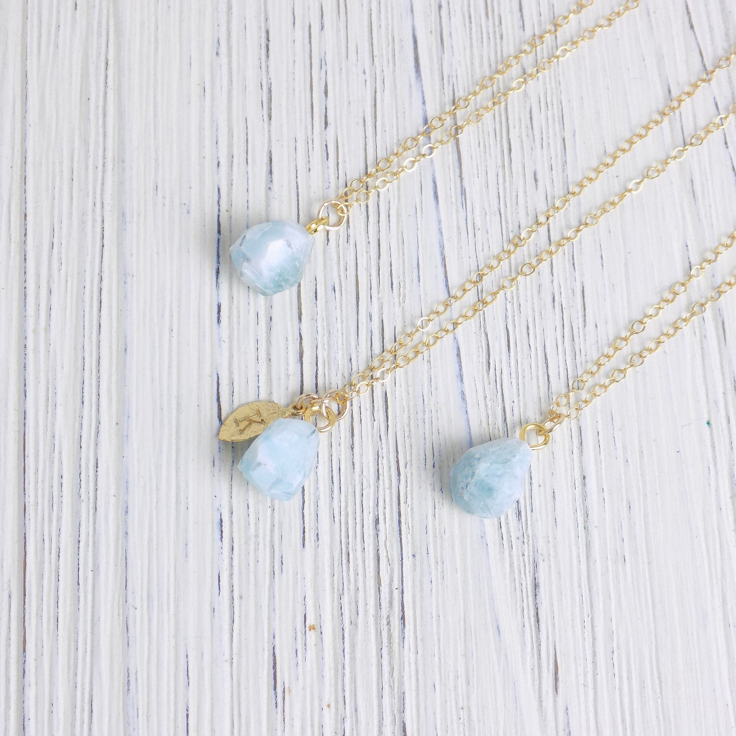 Raw larimar necklace sale