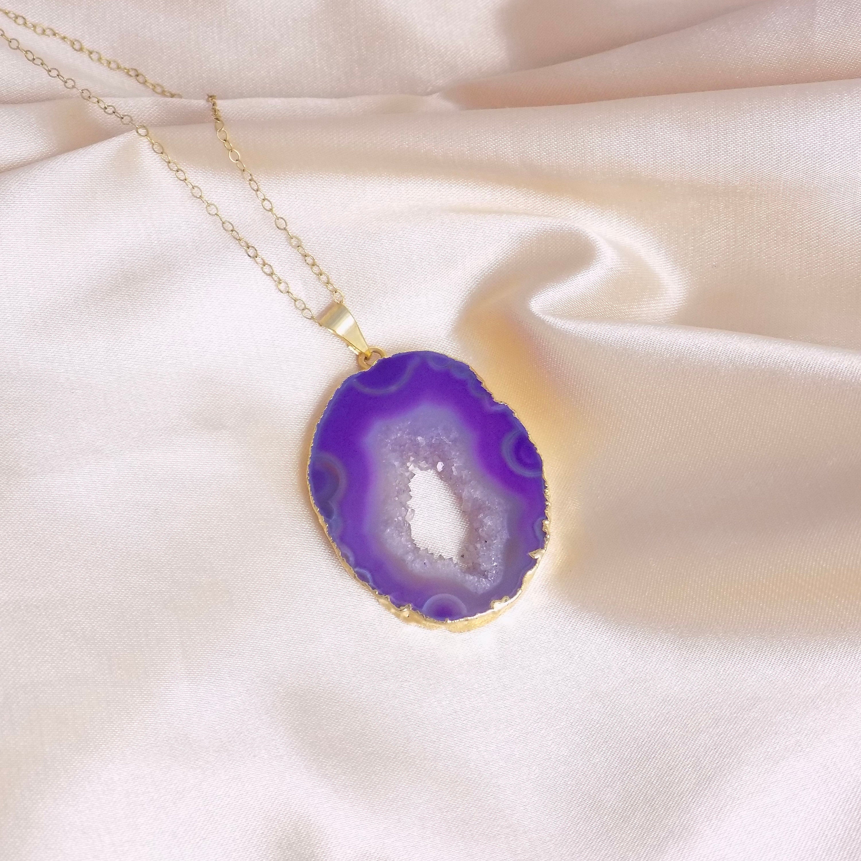 Geode hot sale necklace amazon