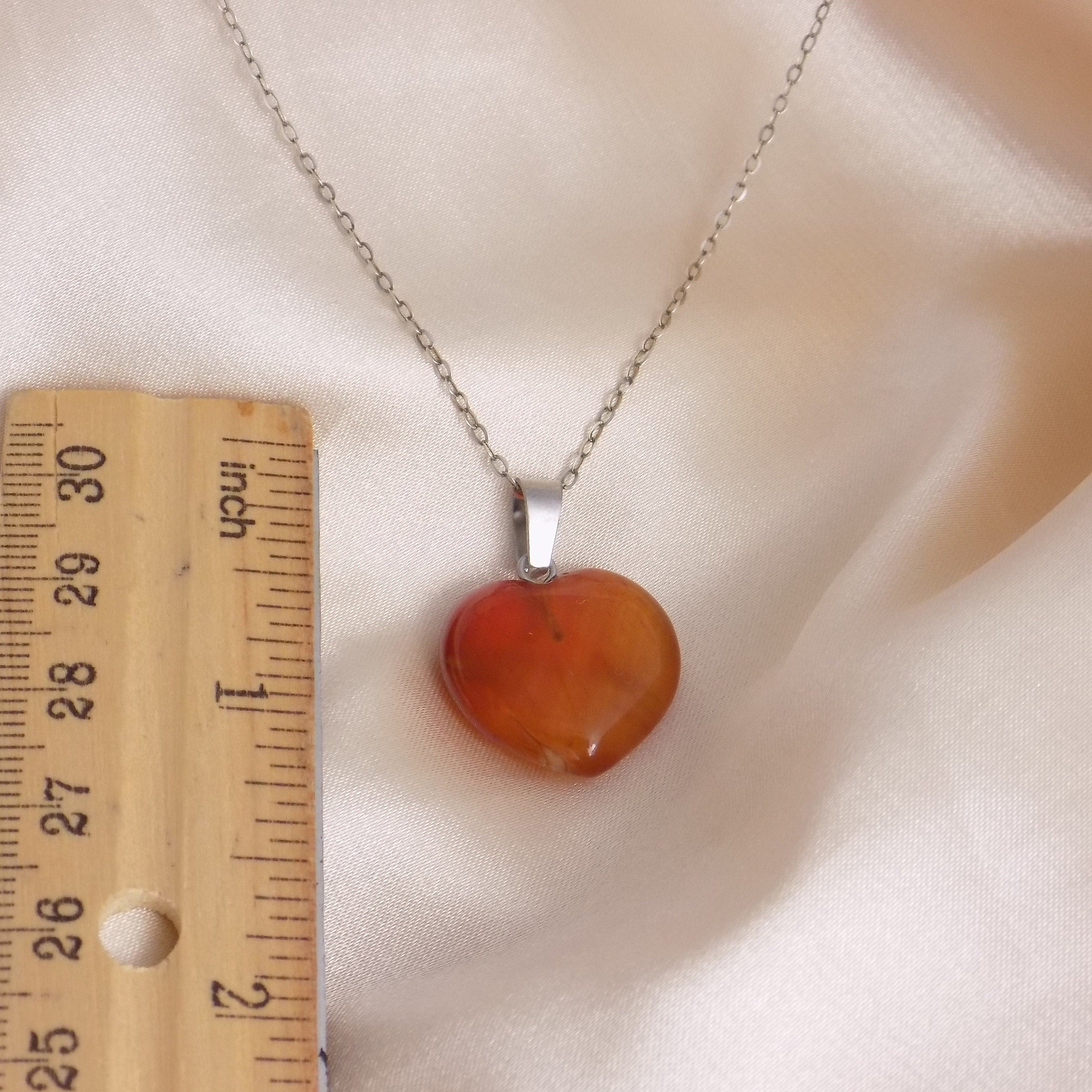 Buy Divinity Healing Crystals Red Natural Jasper Original Heart Pendant The  Stone Of Power Online at Best Prices in India - JioMart.